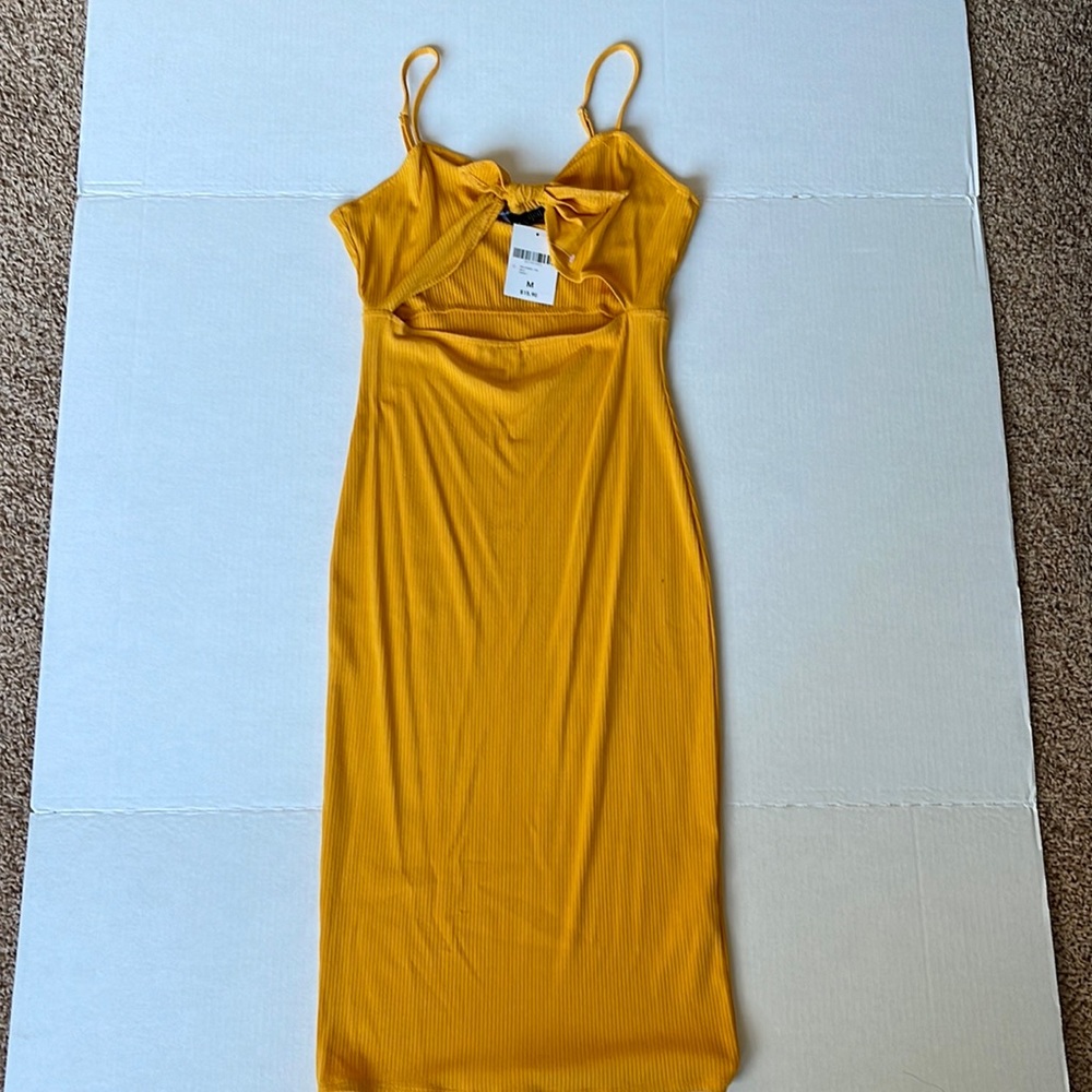 Forever 21 Yellow Bodycon Dress